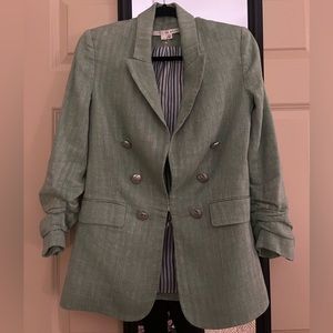 Veronica Beard Size 2 green linen blazer